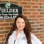 Victoria Rowell, Fielder project administrator, outside the Fielder office